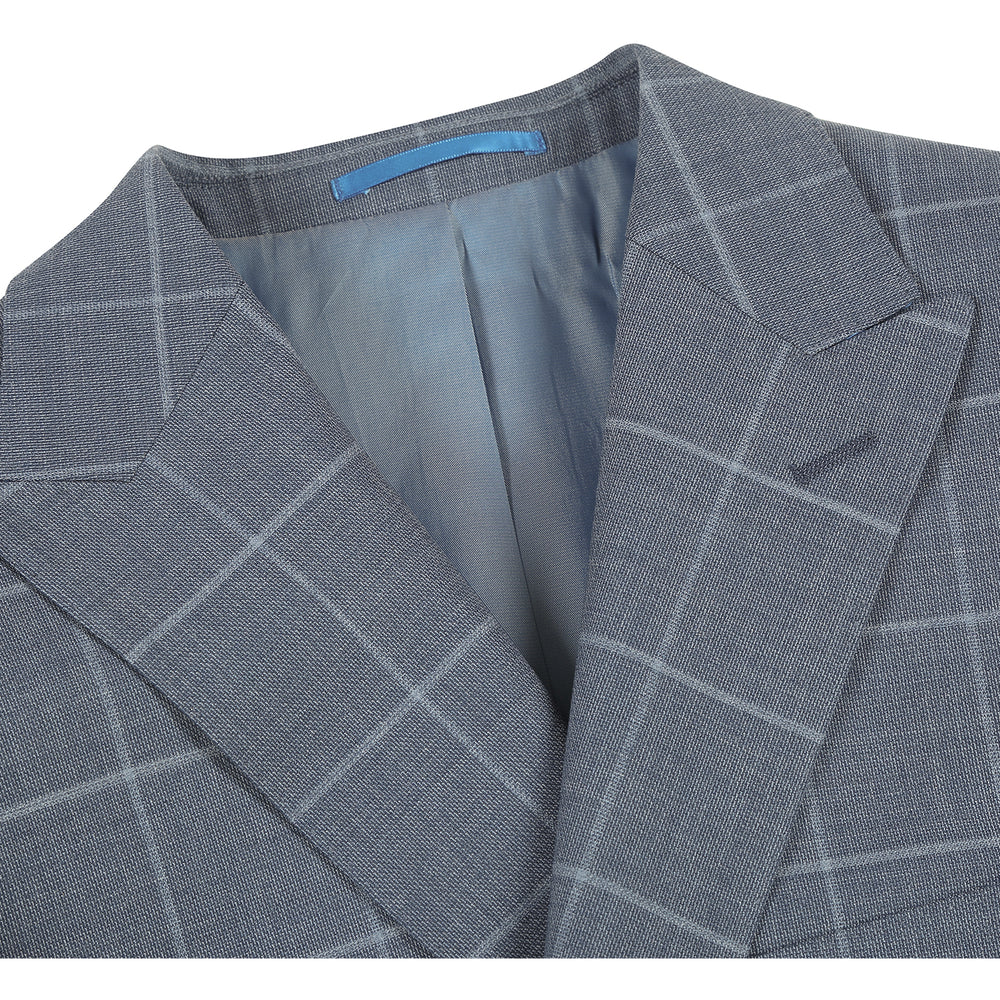 566-13 Men's New Slim Fit Wool Suits