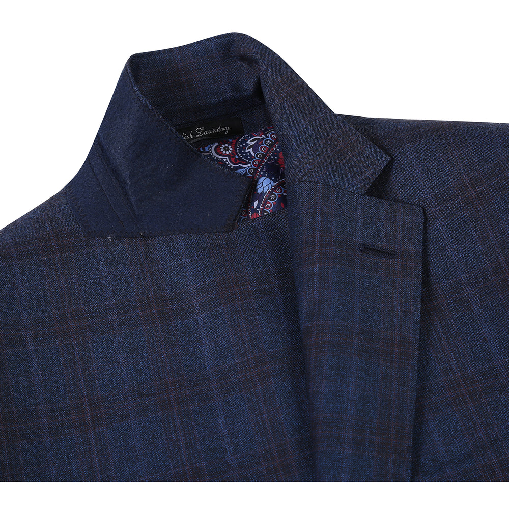 EL12-55-410 Dark Blue Check Suit