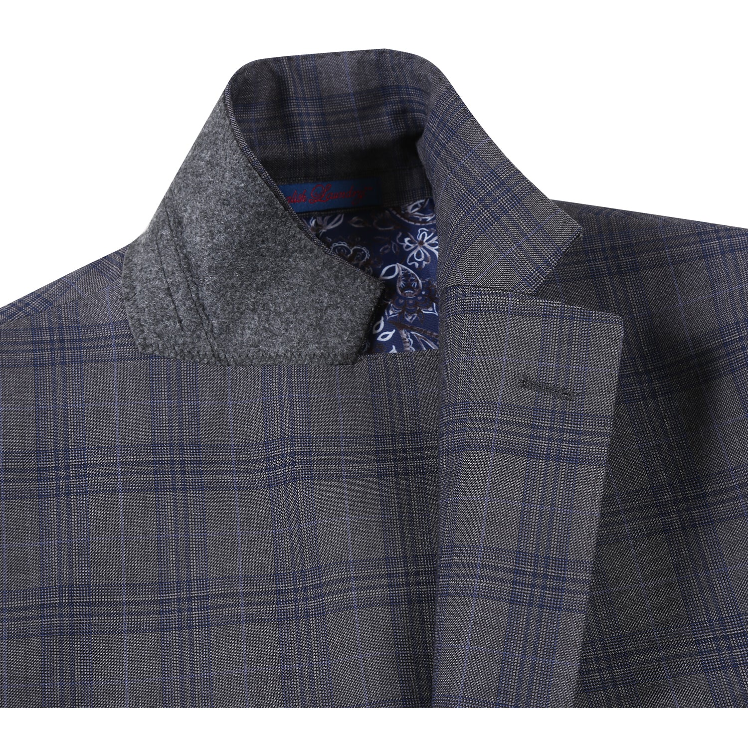 ★rolarola★ CHECK COLLAR PLEATS ONEPIECE GRAY 22-57-095EL Dark Gray Check Suit – NovaraFashion