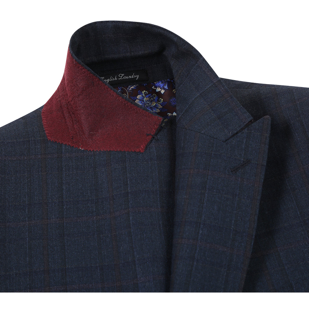 EL12-56-475 Dark Navy Check Suit