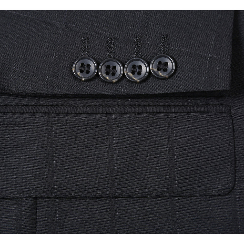 566-15 Men's New Slim Fit Wool Suits