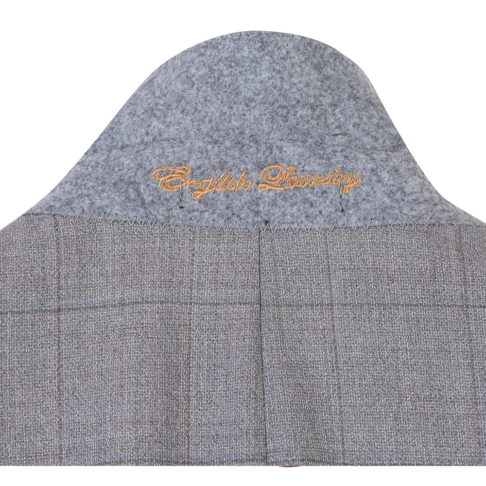 EL92-50-600 Stone Grey Wool Suit