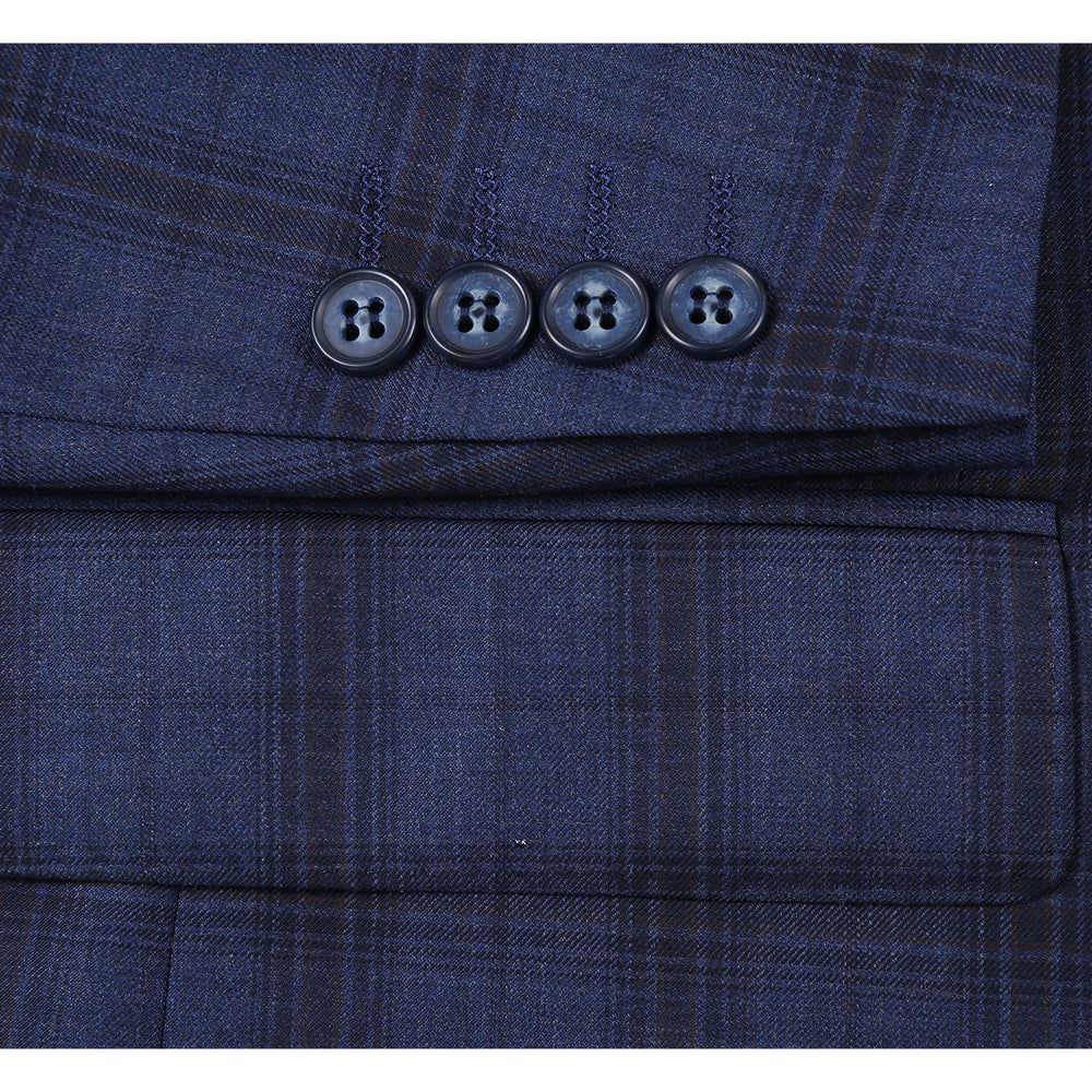 566-14 Men's New Slim Fit Wool Suits