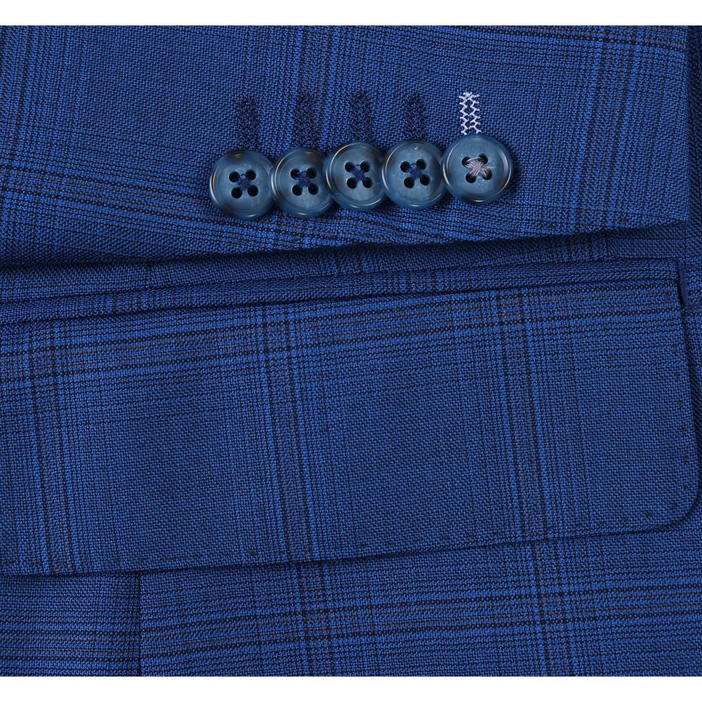 EL92-58-410 Blue Wool Suit