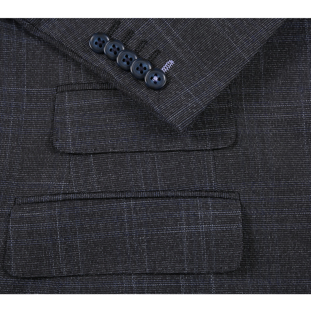 22-68-410EL Navy Gray Check Suit