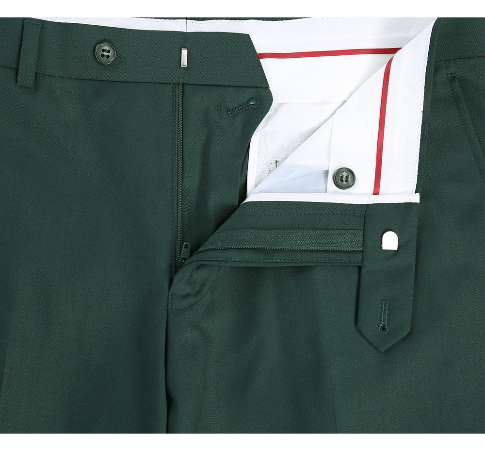 201-9 Men's Slim Fit Flat Front Suit Separate Pants