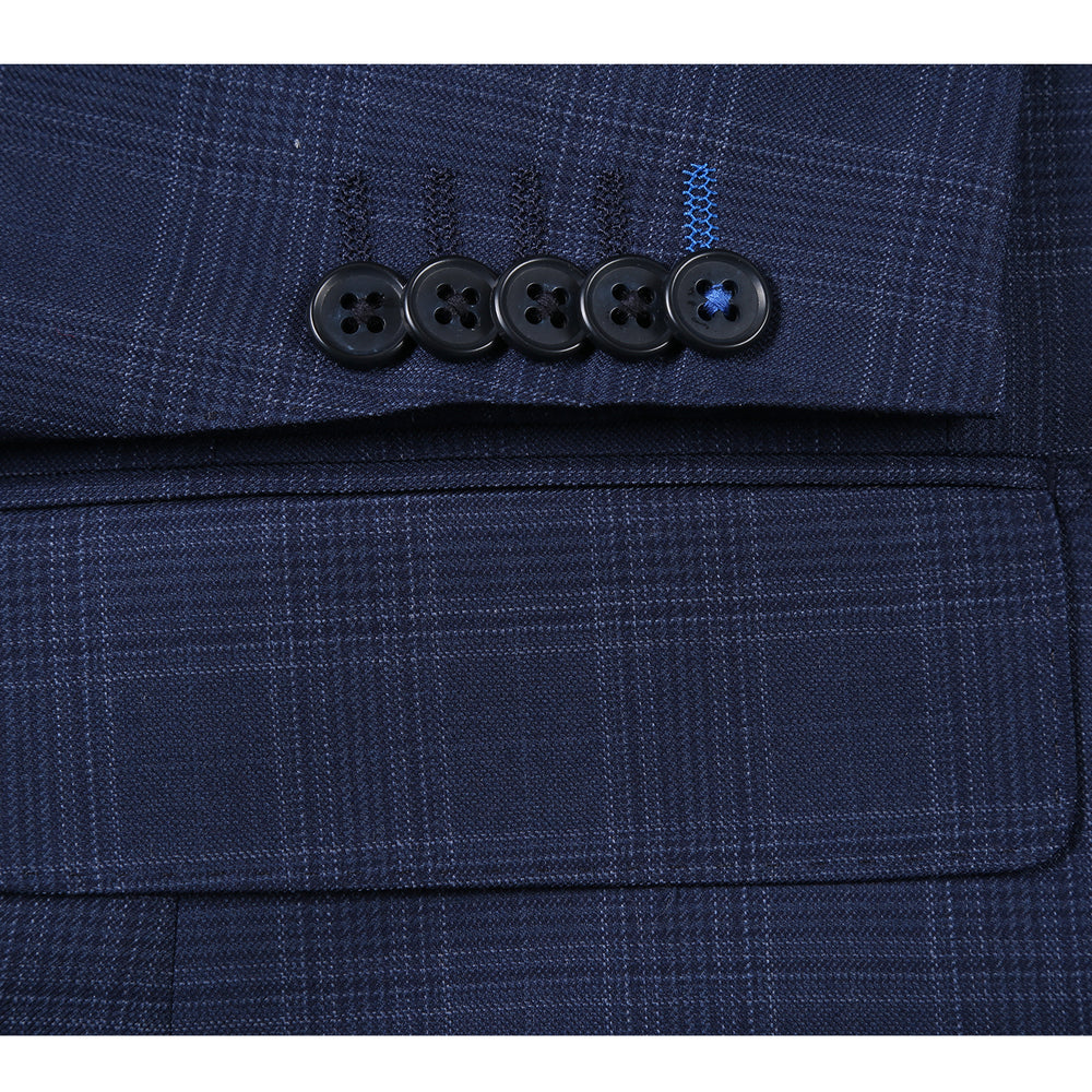 EL12-50-410 Blue Check Suit