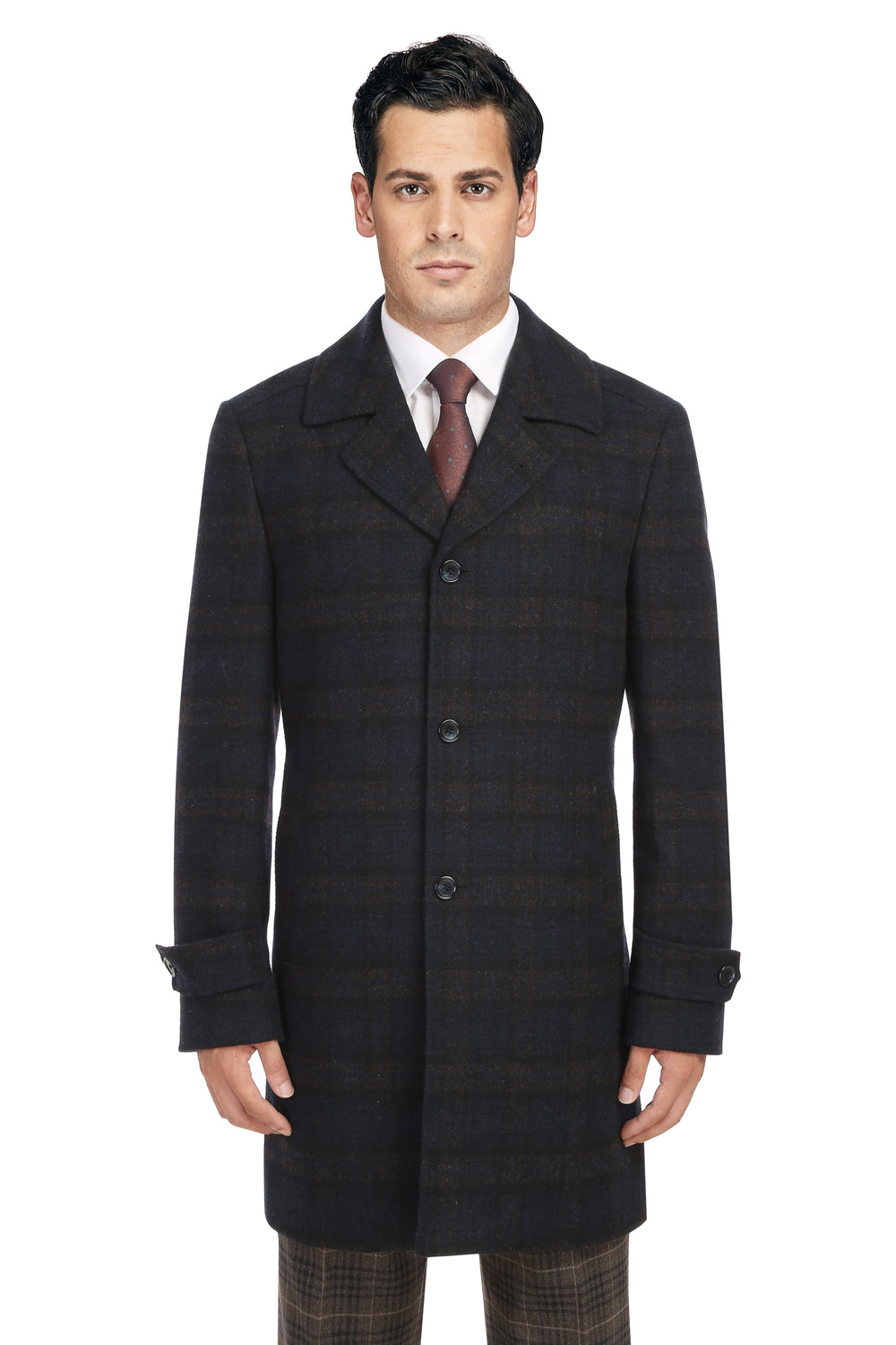 EL98-52-410 Navy Long Coat