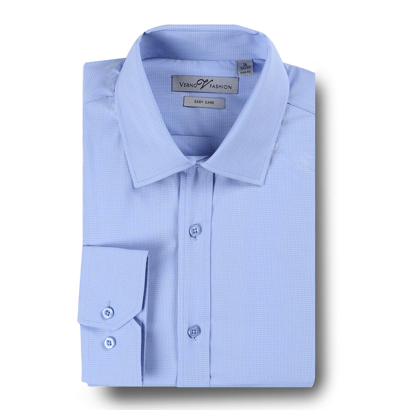 SS210 Men's Slim Fit Cotton Easy Care Dress Shirt