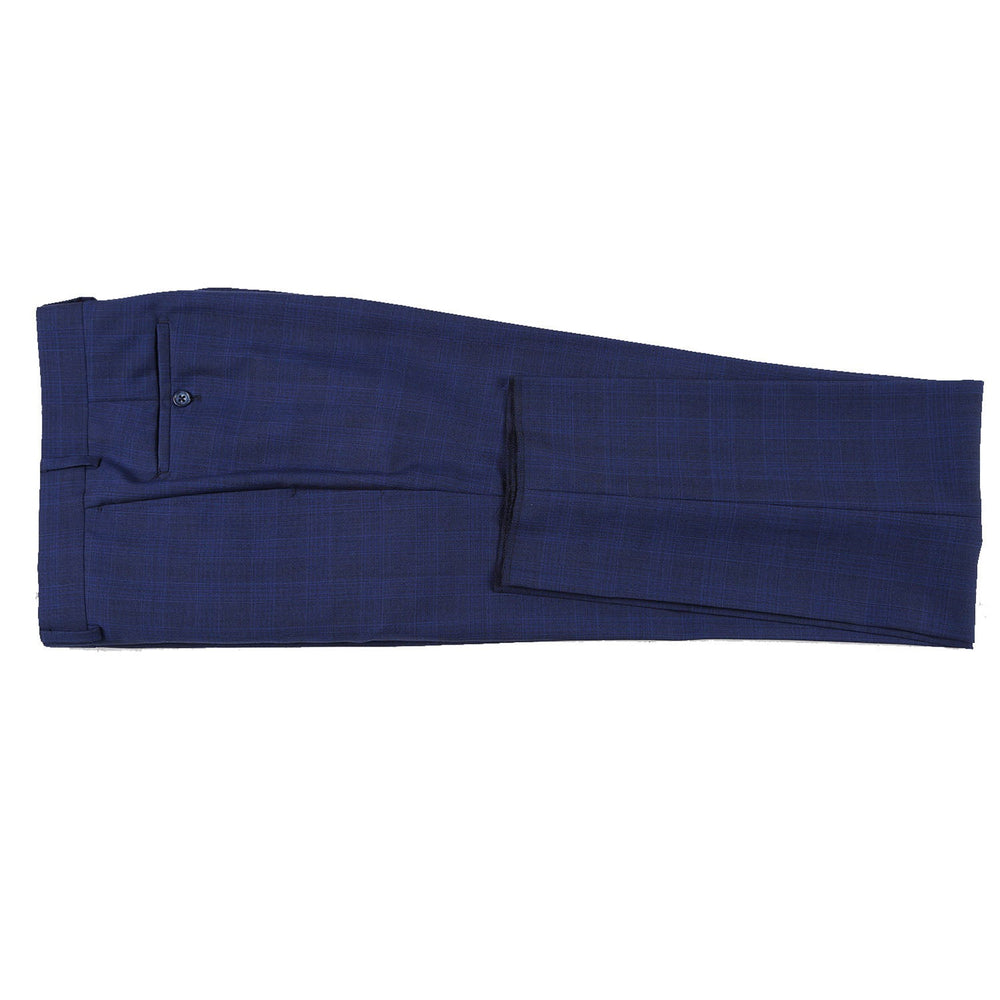 English Laundry EL72-55-412 Midnight Blue Check Wool Suit