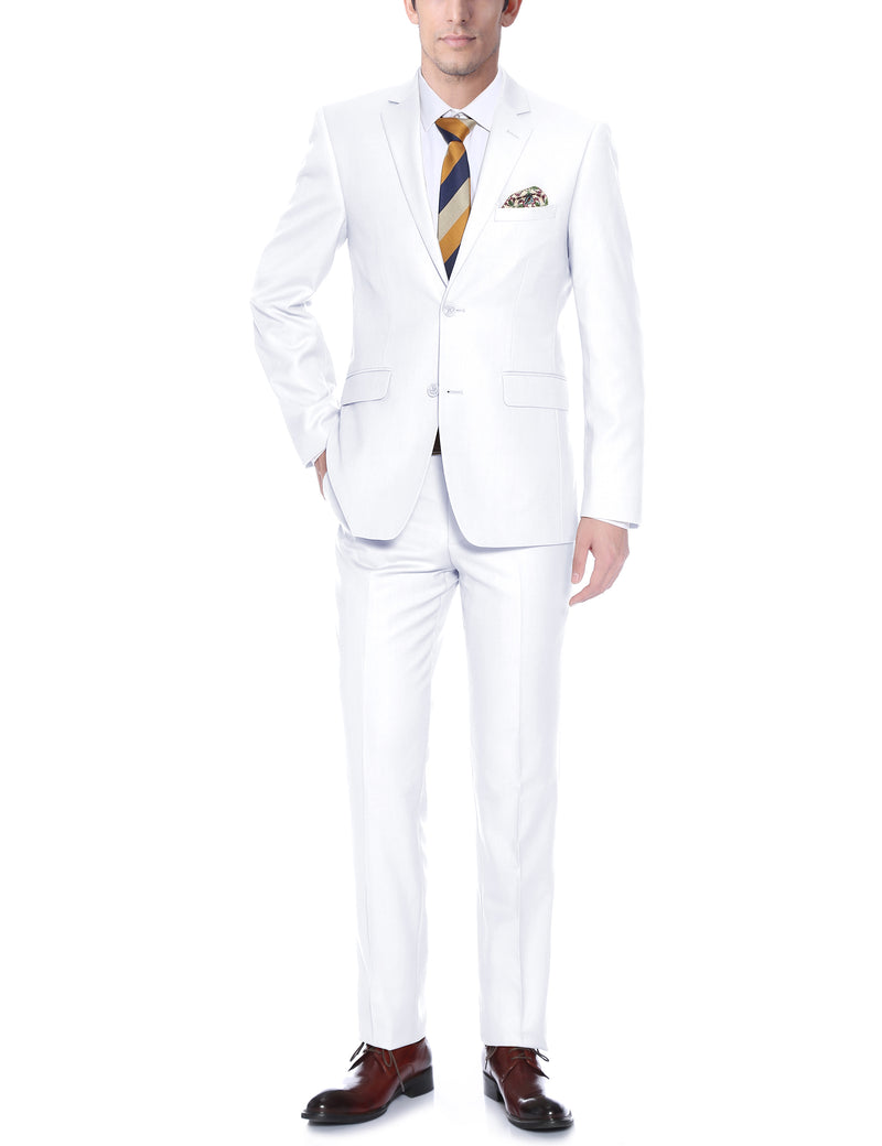 201-6 Men's 2-Piece Single Breasted Notch Lapel Suit