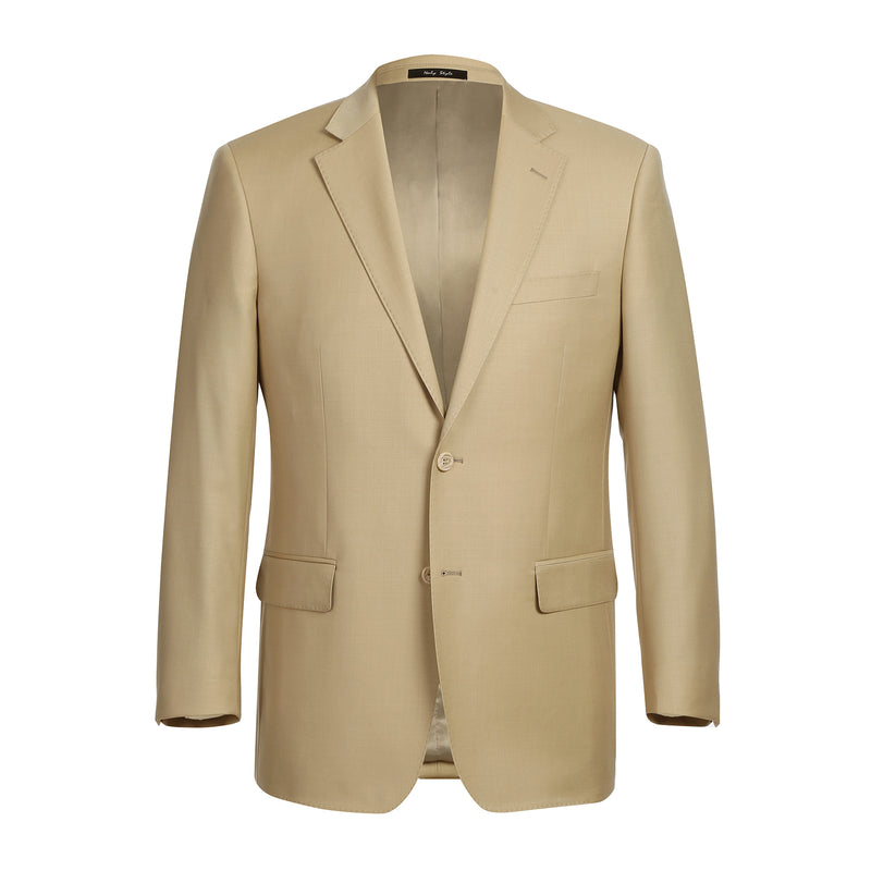 508-4 Men's 2-Piece Notch Lapel 100% Wool Suit