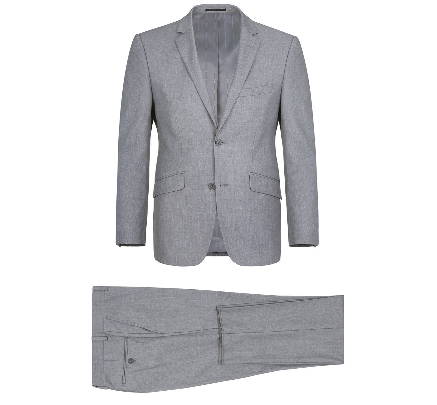 CALVINSUIT Men's Velvet 2 Pieces Slim Fit Notched Lapel