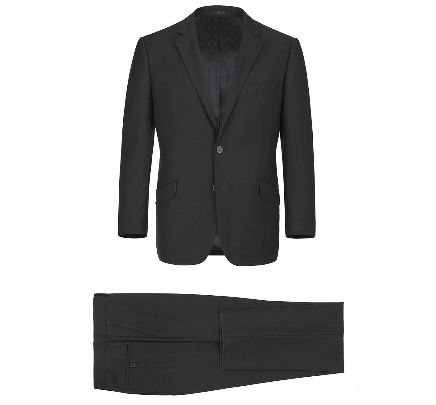 201-1 Men's 2-Piece Single Breasted Notch Lapel Suit 201-1 Men's 2-Piece Single Breasted Notch Lapel Suit
