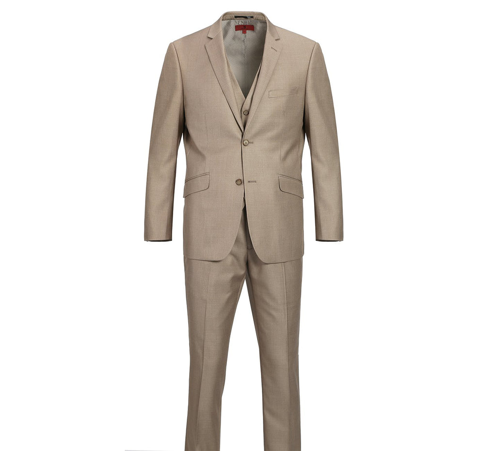 202-3 Men's Slim Fit 2-Piece Single Breasted 2 Button Suit