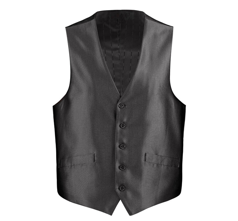 207-1 Men's Classic Fit Sharkskin Suit Vest