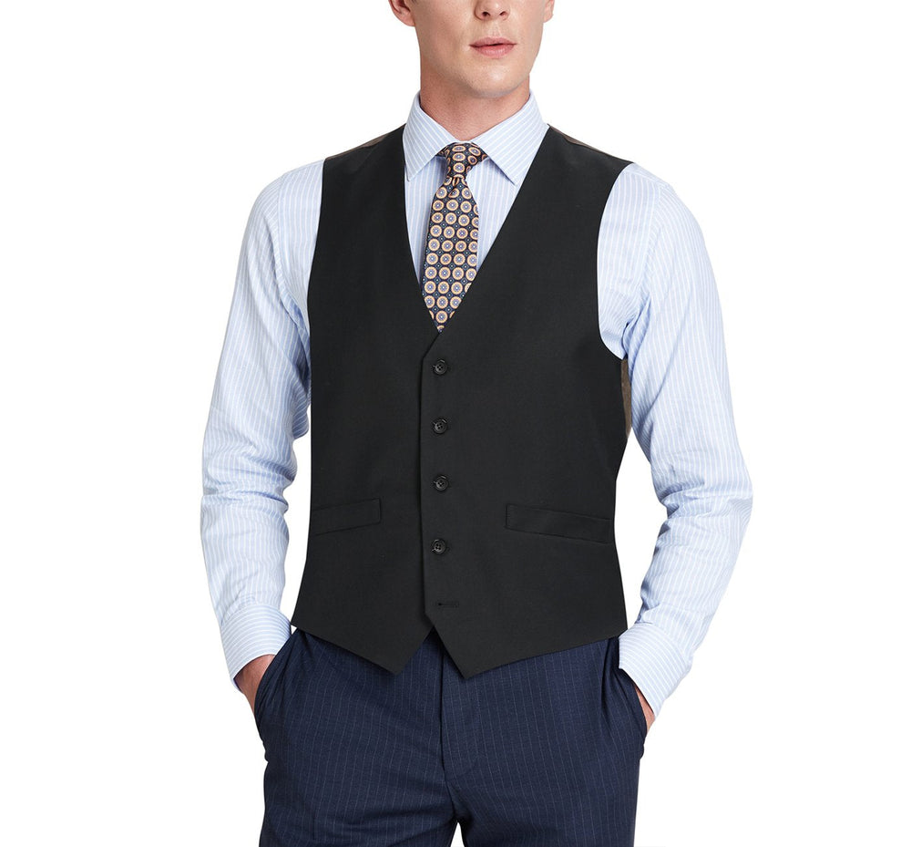 508-1 Men's Wool Suit Vest Regular Fit Dress Suit Waistcoat