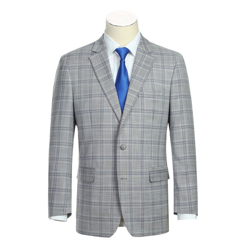 293-23 Men's Classic Fit Checked Suits