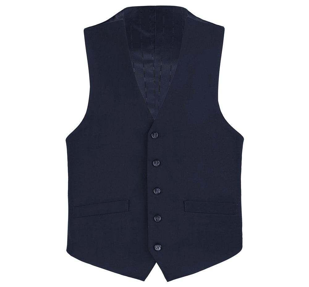 508-2 Men's Wool Suit Vest Regular Fit Dress Suit Waistcoat