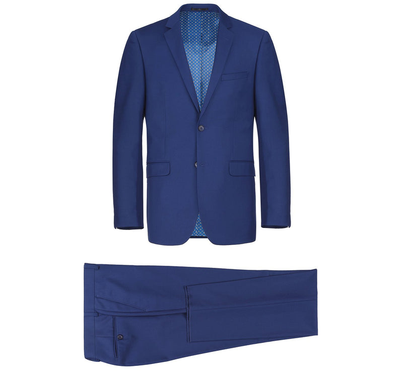 201-20 Men's Royal Blue 2-Piece Single Breasted Notch Lapel Suit