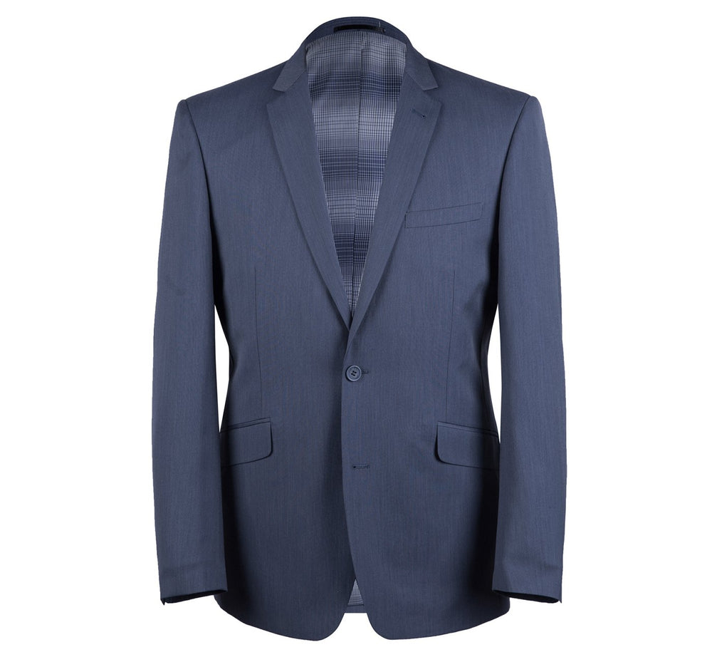 203-19 Men's 2-Piece Slim Fit Notch Lapel Solid Suit