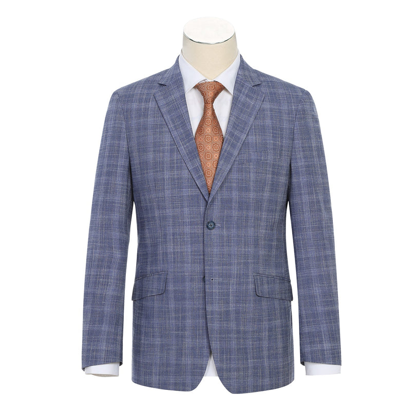 293-24 Men's Slim Fit Checked Suits