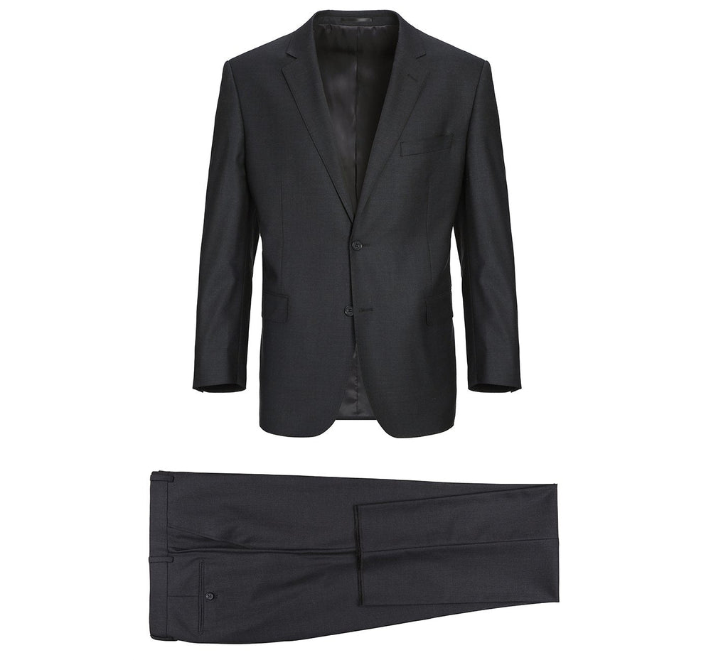 555-3 Men's 2-Piece Notch Lapel 100% Wool Suit
