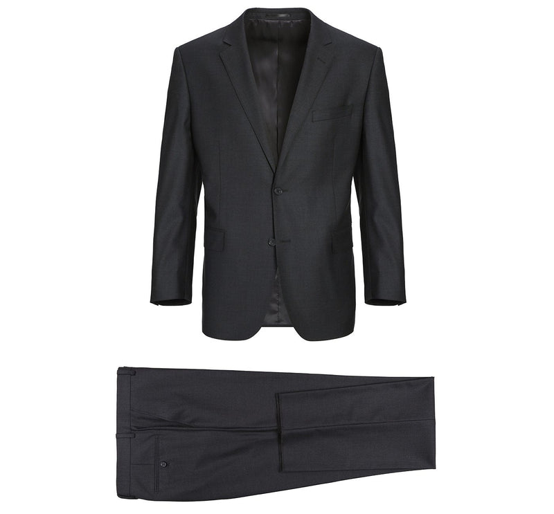 555-3 Men's 2-Button Notch Lapel Classic Fit Wool Suit