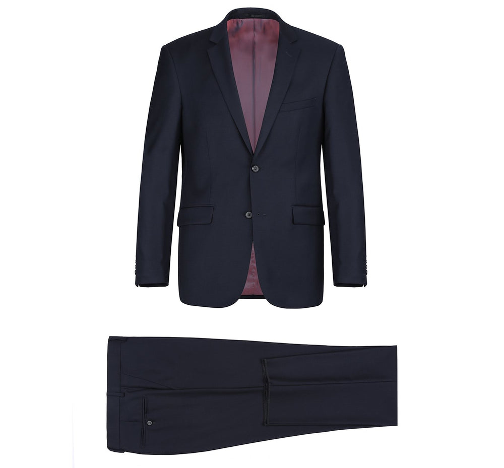 508-2 Men's 2-Piece Notch Lapel 100% Wool Suit