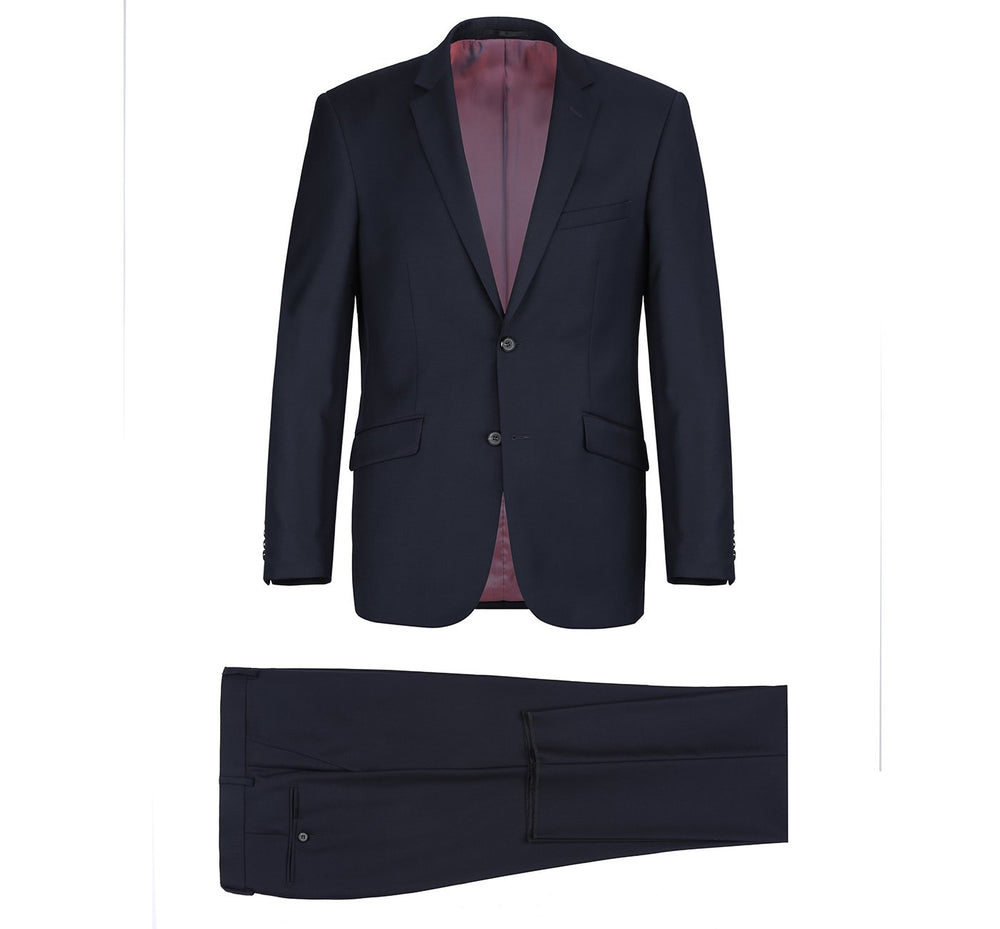 508-2 Men's 2-Piece Notch Lapel 100% Wool Suit