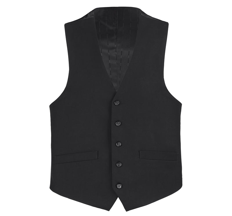 201-1 Men's Business Suit Vest Regular Fit Dress Suit Waistcoat