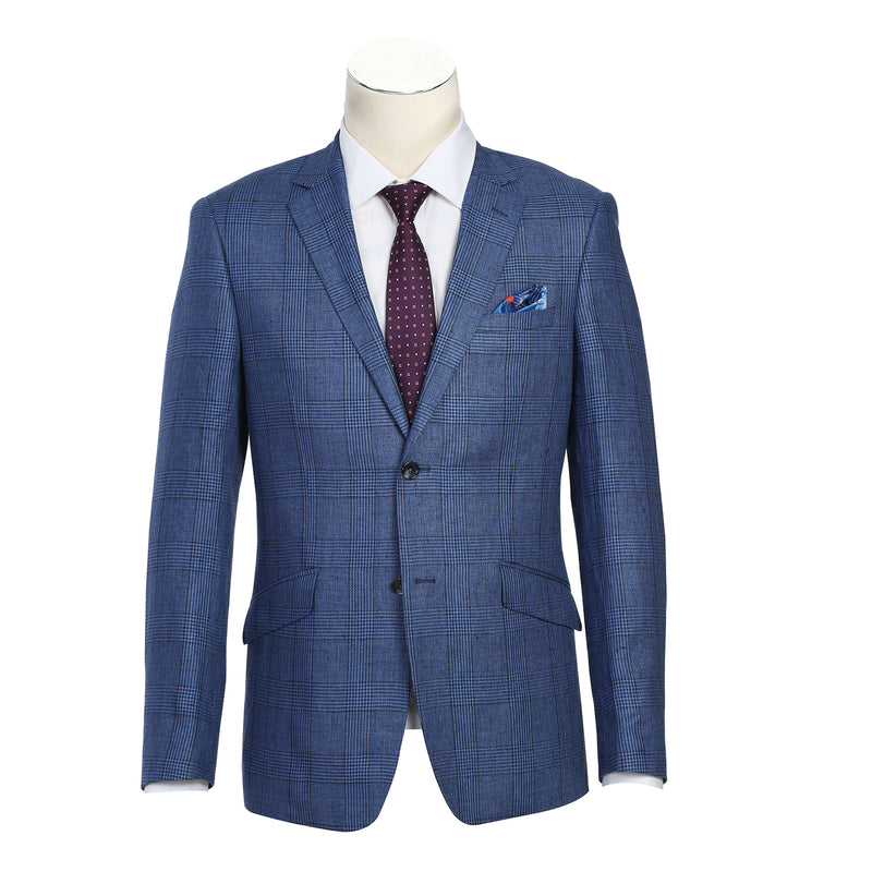 610-7 Men's Slim Fit Blazer Linen Sport Coat