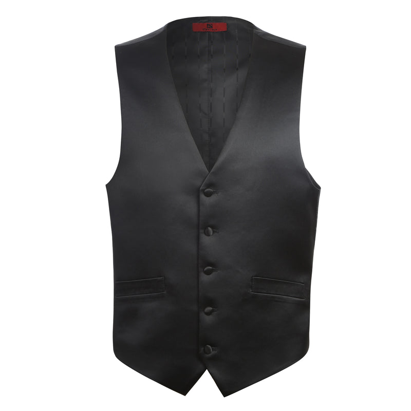 Satin-1 Men's Wedding Suit Classic Fit Satin Vest