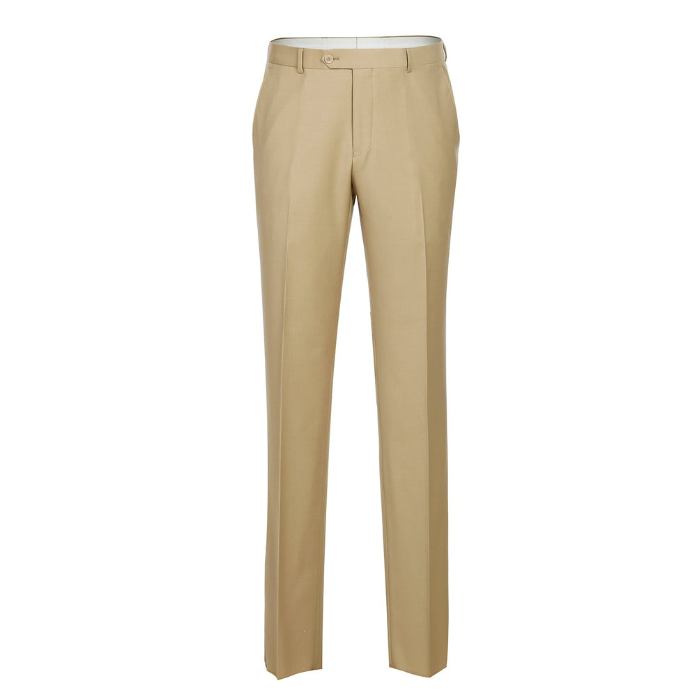 508-4 Men's Regular Fit Flat Front Wool Suit Pant