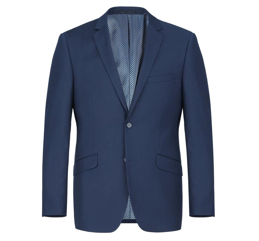 2110-19 Men's Slim Fit Solid Notch Lapel 2-Piece Suit