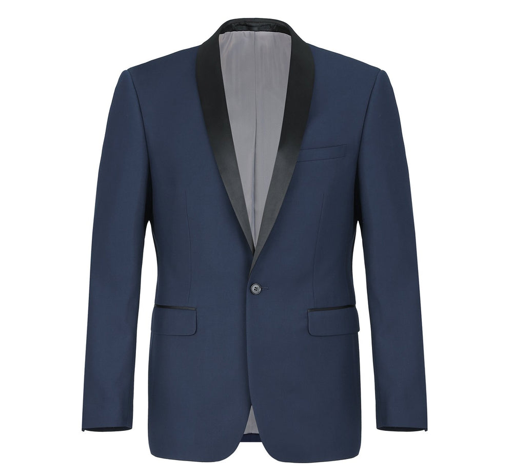 201-19 Men's Slim Fit 2-Piece Shawl Lapel Tuxedo Suit