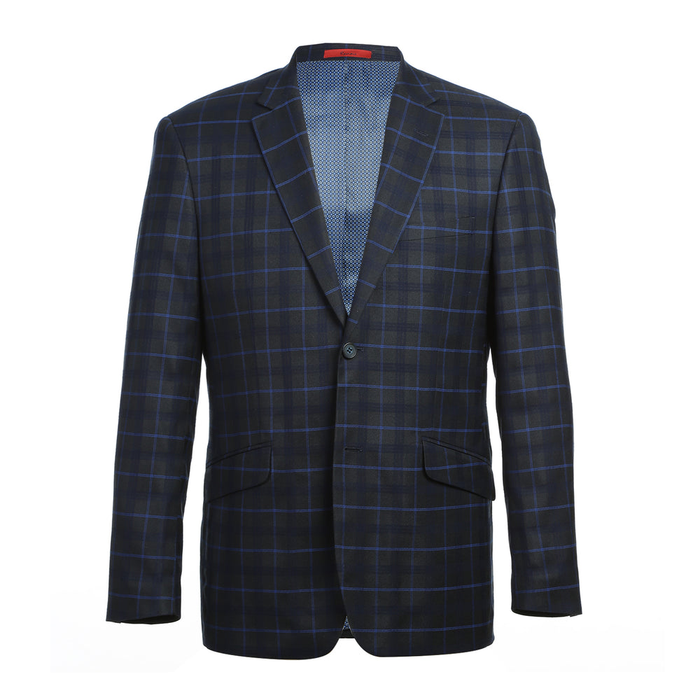 293-27 Men's Classic Fit Checked Suits