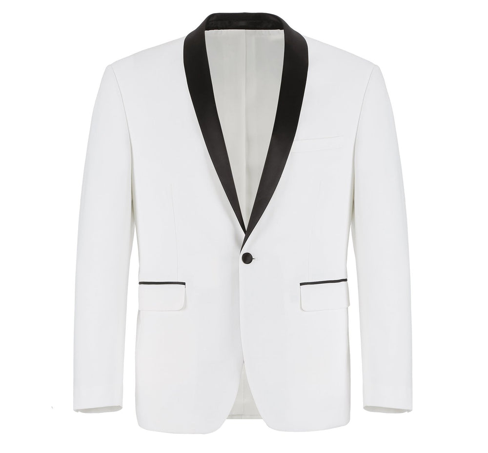 201-16 Men's Slim Fit 2-Piece Shawl Lapel Tuxedo Suit