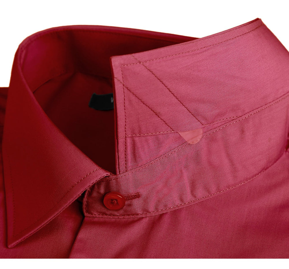 TC626 Men's Classic/Regular Fit Long Sleeve Spread Collar Dress Shirt