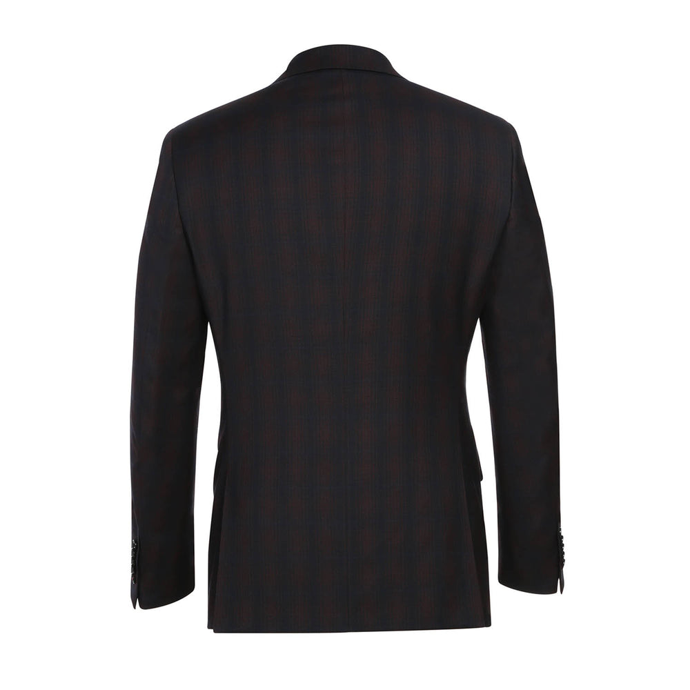 English Laundry 82-56-410EL Coffee with Red Check Suit