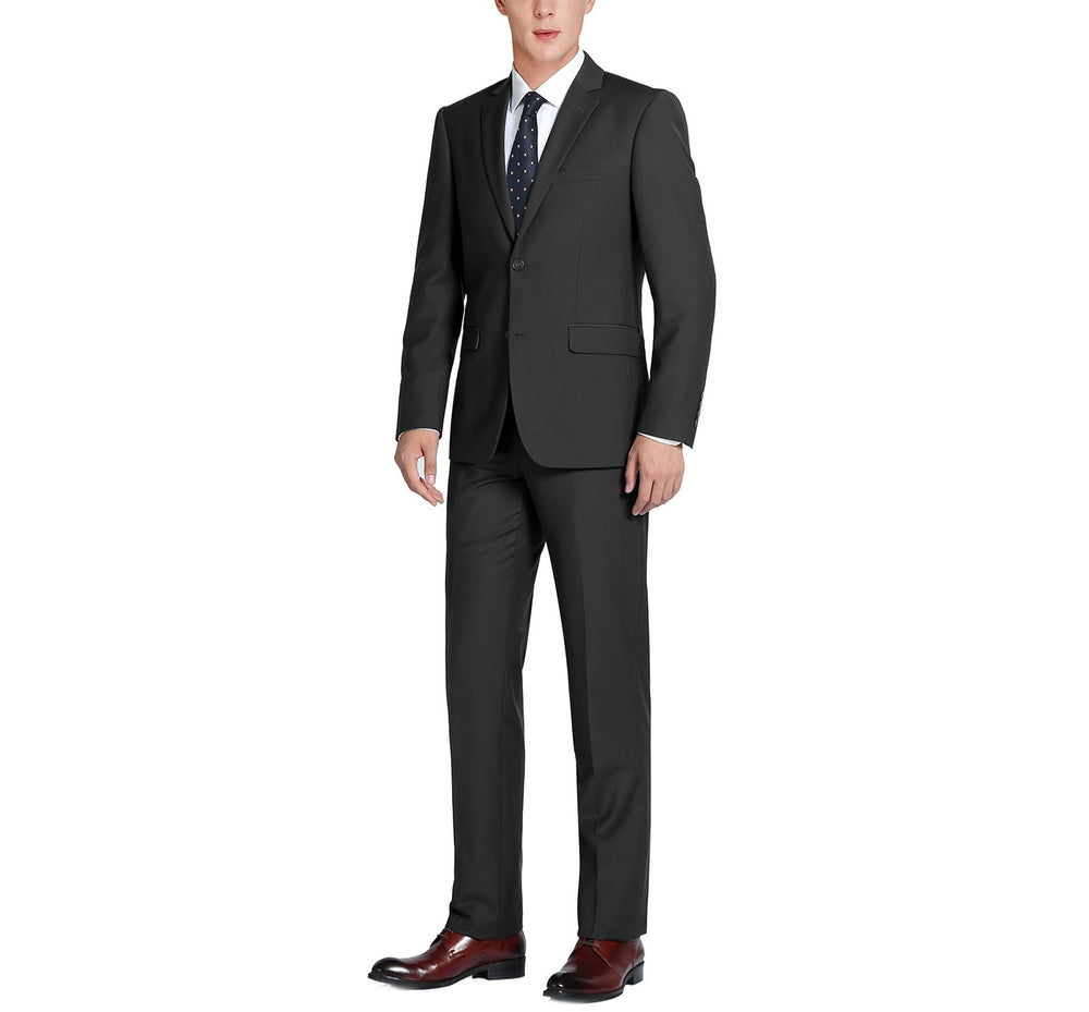 508-1 Men's 2-Piece Notch Lapel 100% Wool Suit