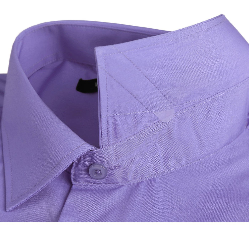 TC624 Men's Classic/Regular Fit Long Sleeve Spread Collar Dress Shirt