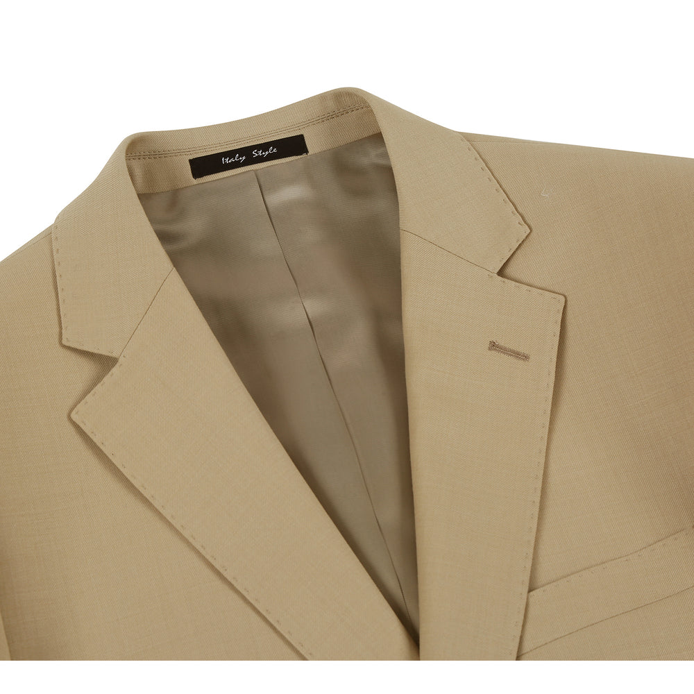 508-4 Men's 2-Piece Notch Lapel 100% Wool Suit