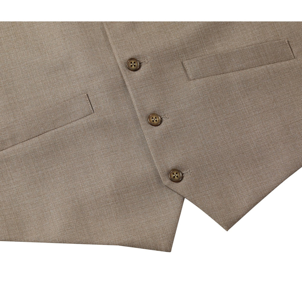 202-3 Men's Button Formal Suit Vest Regular Fit Suit Waistcoat
