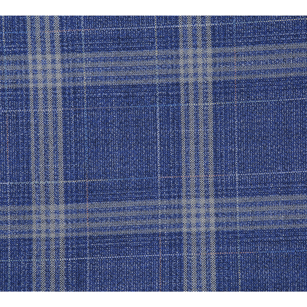 82-60-400EL Blue with Marigold Check Suit