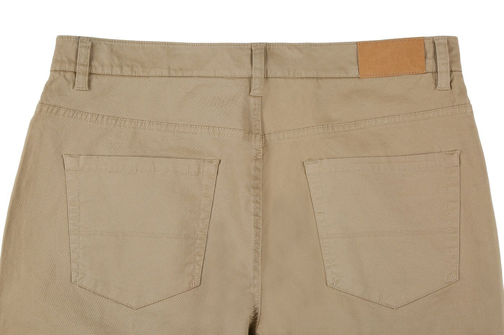 PF20-21 Men's 5-Pocket Cotton Stretch Washed Flat Front Chino Pants