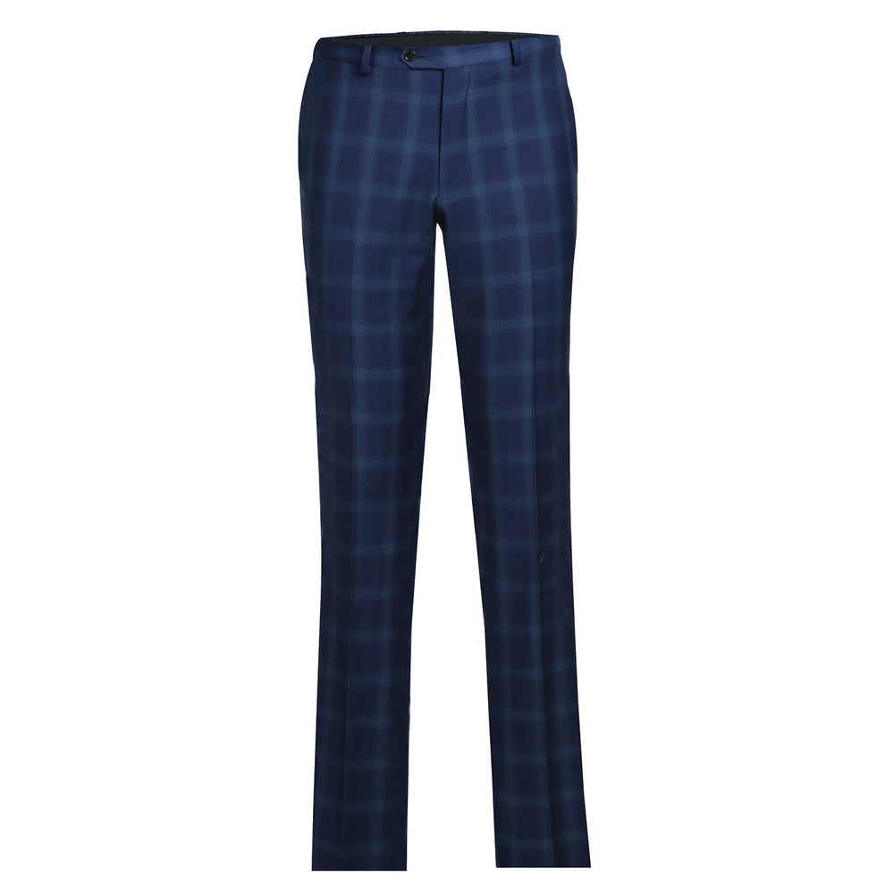 562-5 Men's Classic Fit Wool Checked Suits
