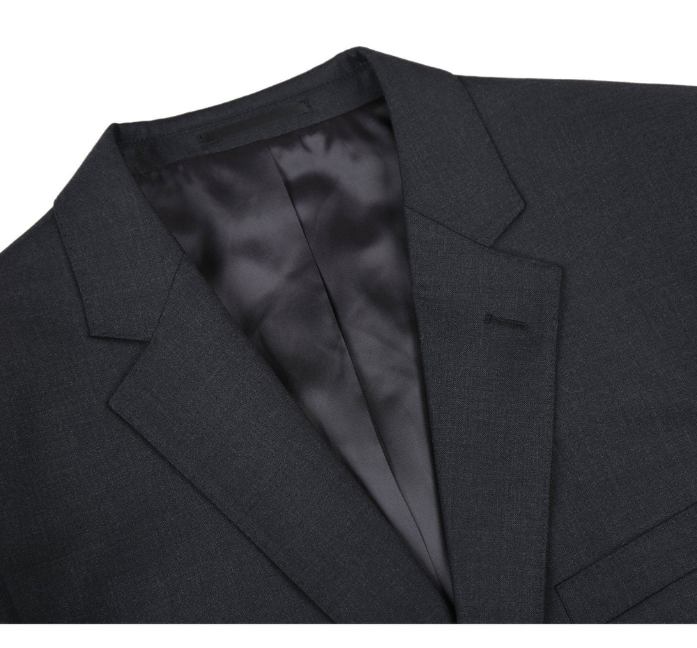 555-3 Men's 2-Piece Notch Lapel 100% Wool Suit