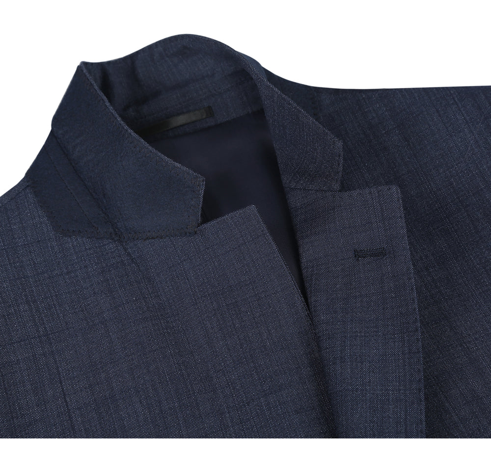 558-3 Men's Two Piece Classic Fit Wool Blend Suit