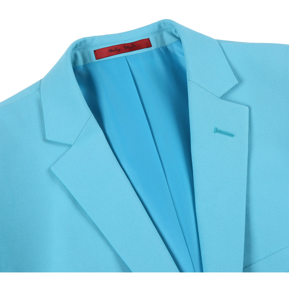 201-59 Men's 2-Piece Slim Fit Single Breasted Notch Lapel Suit